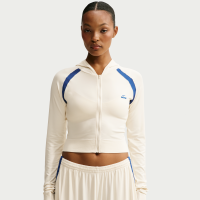NikeSKIMS Stretch Knit Baby-hættetrøje med fuld lynlås til kvinder - hvid