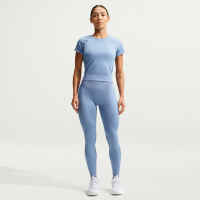 Nike Pro Seamless-7/8-leggings med høj talje til kvinder - blå
