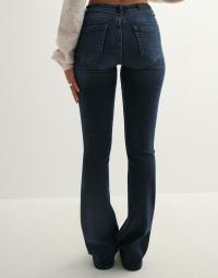 Only - Blå - Onlblush Mid Flared Dnm REA409 Noos