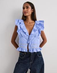 Neo Noir - Blå - Jolia Stripe Top