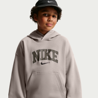 Oversized Nike Athletic-pullover med hætte til større børn (drenge) - grå