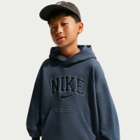 Oversized Nike Athletic-pullover med hætte til større børn (drenge) - blå