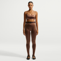 Højtaljede NikeSKIMS Satin Shine Bonded-leggings (74 cm) til kvinder - brun