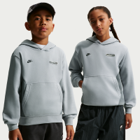 Nike Air Max-hættetrøje i fleece til større børn (drenge) - grå