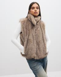 Vero Moda - Beige - Vmgloria Short Waistcoat Boo