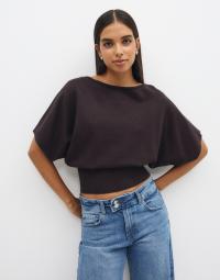 Only - Brun - Onlmio 2/4 Boatneck Nca Knt