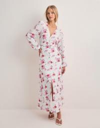 Vero Moda - Pink - Vmlisa Ls V-Neck Long Dress Wvn
