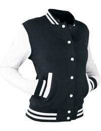 Urban Classics Varsity-jakke - 2-Tone College - XS till 5XL - Damer - sort-hvid