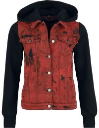 RED by EMP Jeansjakke - Denim Soul - S till XXL - Damer - sort-rød