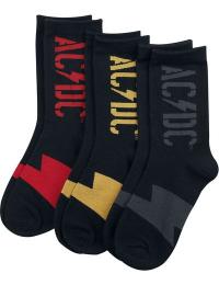AC/DC Sokker - PWR UP - Logo - EU39-42 till EU 43-46 - Unisex - multifarvet