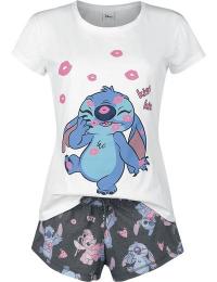 Lilo & Stitch - Disney Pyjamas - Kiss kiss - S till 3XL - Damer - multifarvet