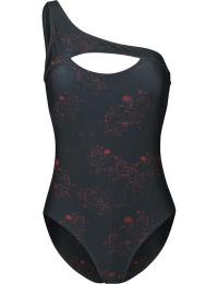 Black Premium by EMP Badedragt - Asymmetric Swimsuit - S till L - Damer - sort