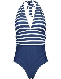 Rock Rebel by EMP Badedragt - Retro Neckholder Swim Suit - S till M - Damer - navy