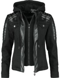 Rock Rebel by EMP Kunstlæderjakke - Road Tripping - S till XXL - Damer - sort-grå