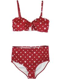 Mickey & Minnie Mouse - Disney Bikinisæt - Dots - S till XL - Damer - multifarvet