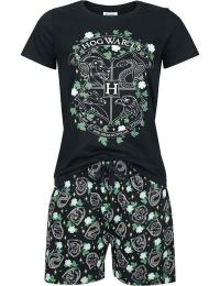 Harry Potter Pyjamas - Hogwarts - S till XXL - Damer - sort