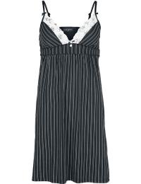 Vive Maria Nattrøje - Fransk Dandy Natkjole - XS till XL - Damer - sort-hvid