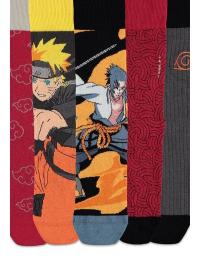 Naruto - Anime Sokker - Naruto Shippuden - 5er Pack - EU35-38 till EU 39-42 - Unisex - multifarvet