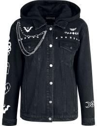 Gothicana by EMP Jeansjakke - The Witching Hour - M till XL - Damer - sort