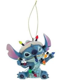 Lilo & Stitch - Disney Julekugler - Stitch viklet ind i julelys - juletræsvedhæng - Ingen - multifarvet