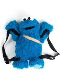 Sesamstrasse Rygsæk - Cookie Monster - Unisex - blå-sort