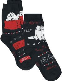 Simon's Cat Sokker - Simon’s Cat – Sæt med 2 - EU35-38 till EU 39-42 - Unisex - multifarvet