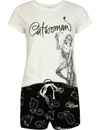 Batman Pyjamas - Catwoman - S till 3XL - Damer - multifarvet