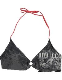 Rock Rebel by EMP Bikinitop - Bikini Top with Skull Print - S till XXL - Damer - sort