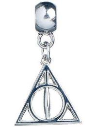 Harry Potter Vedhæng - Deathly Hallows Slider Charm - Unisex - sølvfarvet