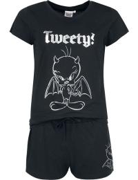 Looney Tunes Pyjamas - Tweety - S - Damer - sort
