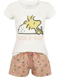 Peanuts Pyjamas - Woodstock - Født til at sove - S till 3XL - Damer - multifarvet