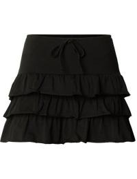 Urban Classics Kort nederdel - Rynket jersey-nederdel til kvinder - S till L - Damer - sort