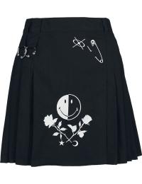 Hell Bunny Kort nederdel - Jayden Skirt - XS till 3XL - Damer - sort