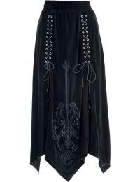 Gothicana by EMP Lang nederdel - Countess Bathory - S till XXL - Damer - sort