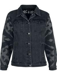 Rock Rebel by EMP Jeansjakke - Rebels & Reapers - S till XXL - Damer - grå