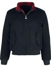 RED by EMP Overgangsjakke - Ladies Winter Harrington Jacket - S till XXL - Damer - sort