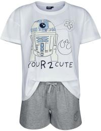 Star Wars - Disney Pyjamas - Du er for sød - S till XXL - Damer - hvid-grå
