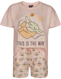 Star Wars - Disney Pyjamas - The Mandalorian - This Is The Way - S - Damer - lys pink