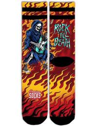Amerikanske sokker Sokker - Rock till death - Mid High - S-M till L-XL - Unisex - multifarvet