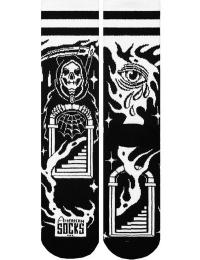Amerikanske sokker Sokker - Death's door- Mid High - Standard - Unisex - sort