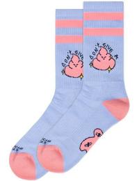 Amerikanske sokker Sokker - Don't give a shit - Mid High - Standard - Unisex - lys blå