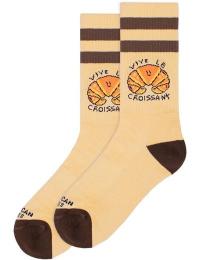 Amerikanske sokker Sokker - Vive le Croissant - Mid High - Standard - Unisex - beige