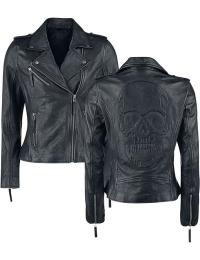 Black Premium by EMP Læderjakke - All Over The Road - S till 5XL - Damer - sort