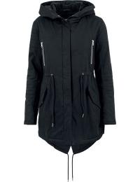 Urban Classics Vinterjakke - Ladies Sherpa Lined Cotton Parka - XS till 5XL - Damer - sort