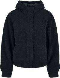 Urban Classics Overgangsjakke - Ladies Short Sherpa - XS till XL - Damer - sort