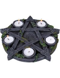 Nemesis Now Fyrfadslysestage - Wiccan Pentagram - Ingen - Standard