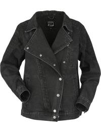 RED by EMP Jeansjakke - Biker denim - S till L - Damer - sort