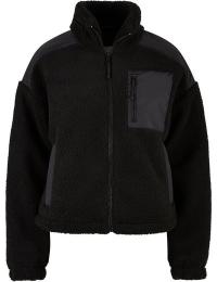 Urban Classics Overgangsjakke - Sherpa mix - XS till 3XL - Damer - sort
