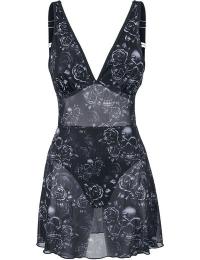 Black Premium by EMP Badedragt - Badedragt med meshkjole - S till XXL - Damer - sort