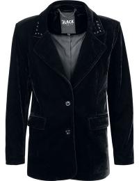 Black Premium by EMP Blazer - Essential Velvet Blazer, løs pasform - M till XL - Damer - sort